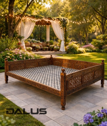 Топчан DALUS Элита 3x2.5x1 м, сосна, орех