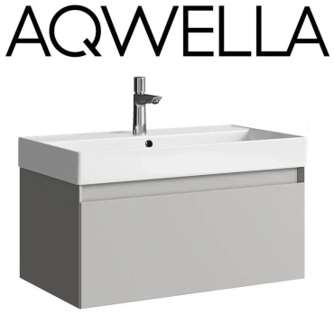 Тумба без раковины Aqwella GE01081ST, 100x35x47 см, серый