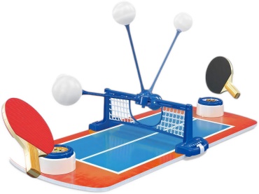Настольная игра Играйка Настольная игра Table Tennis мини настольный теннис для 1–2 игроков, игровой стол 58 см с ракетками, сеткой и мячами