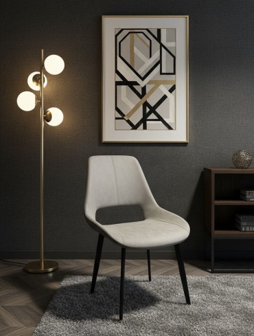 Стул Milano, 85x50x45 см, серый 1 шт.