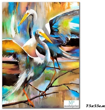 MP modulprint картина Пара танцующих аистов 55x75 см