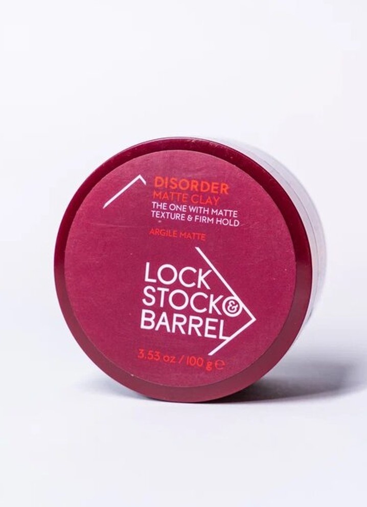 Lock Stock&Barrel Disorder Matte жесткая глина сильная фиксация 100 г