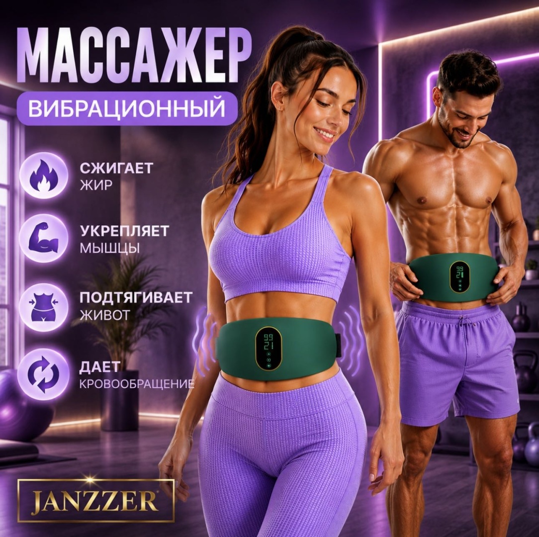 Массажер JANZZER NJR719 пояс вибрационный