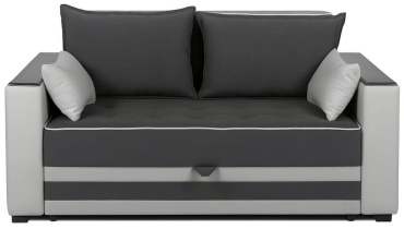 Диванчик диван-кровать 80x170x100 см, серый