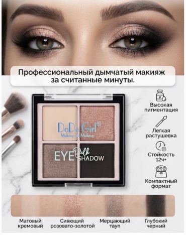 Тени прессованные Your Vision Palette For Him EVO