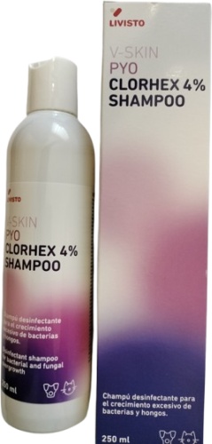 Livisto V-SKIN PYO Шампунь Хлоргекс 4%, 250 мл