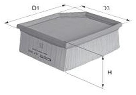 MECAFILTER воздушный фильтр ELP9460