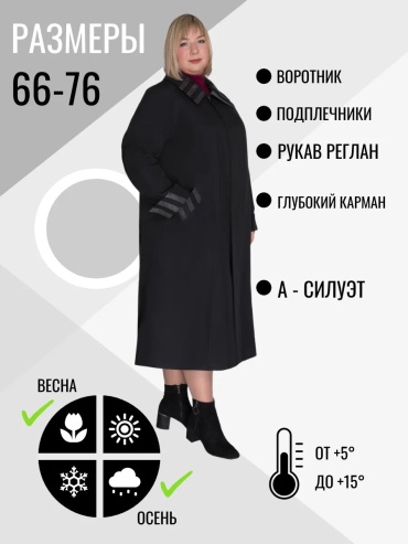Тренчкот черный