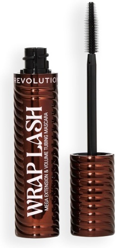 Тушь для ресниц Makeup Revolution Wrap Lash Mascara для объема, подкручивающая коричневый