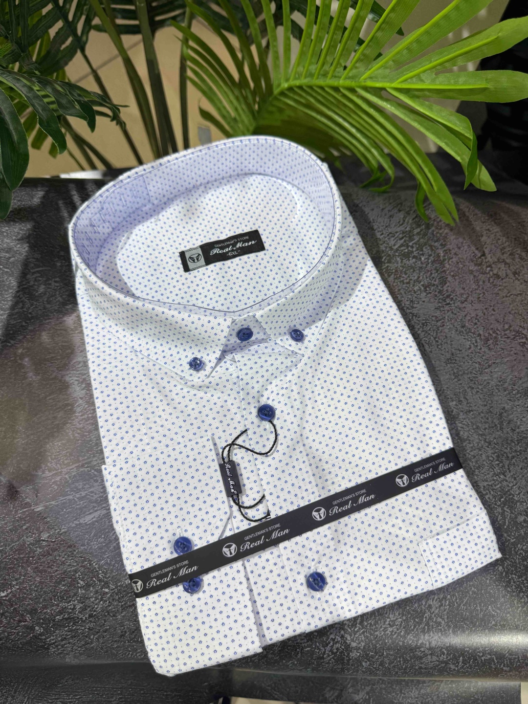 Рубашка прямая REAL MAN GENTLEMAN'S STORE белый