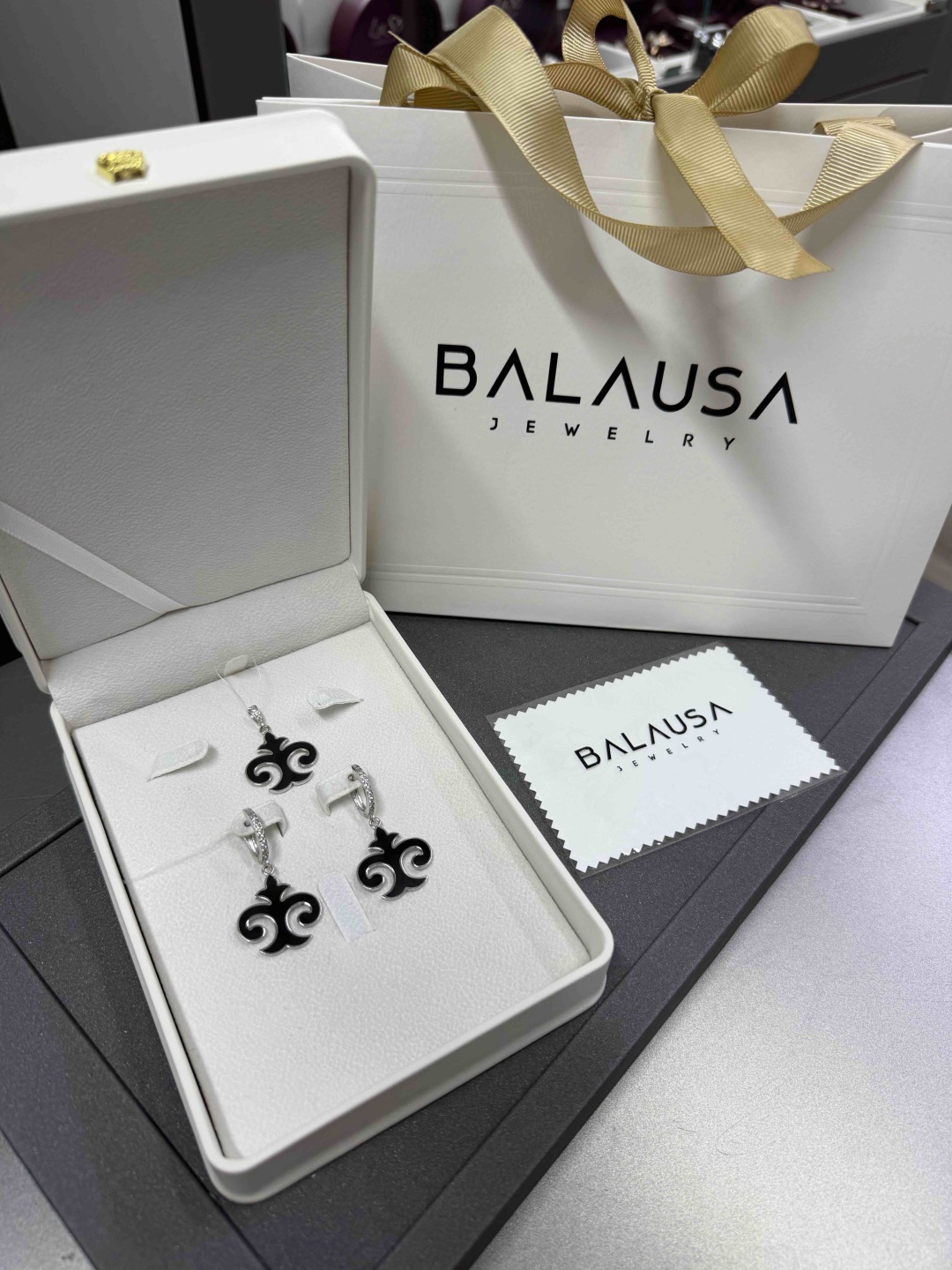 Balausa Jewelry Е235(2) вес 8.5 г серебро, фианит, эмаль