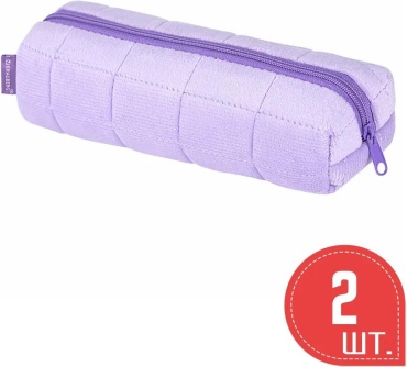 Пенал Brauberg 369837202, застежка молния, розовый