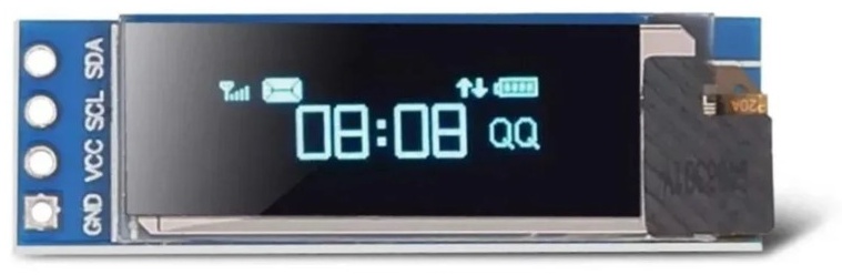 Модуль дисплея ArduParts.kz OLED-0,91-дюймовый с Интерфейсом I2C IIC (1125)