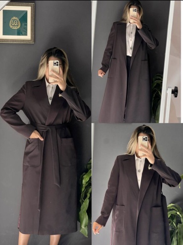 Плащ Michaello Collection темно-бордовый