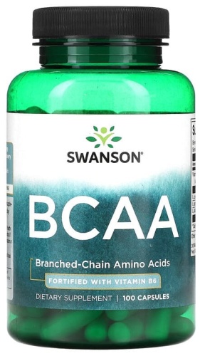 BCAA Swanson BCAA 100 капсул нейтральный