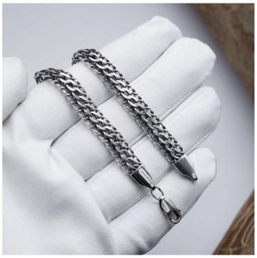 FATI&co 928473739 длина 22 см, вес 15 г серебро, плетение фантазийное