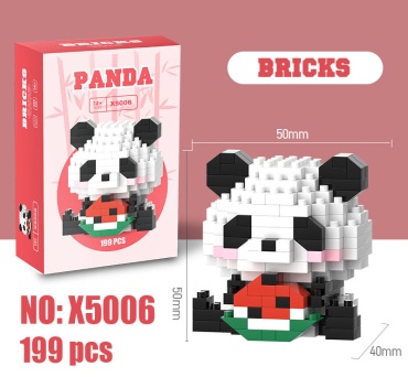 Конструктор Bricks Bricks Panda X5006, деталей 199 шт