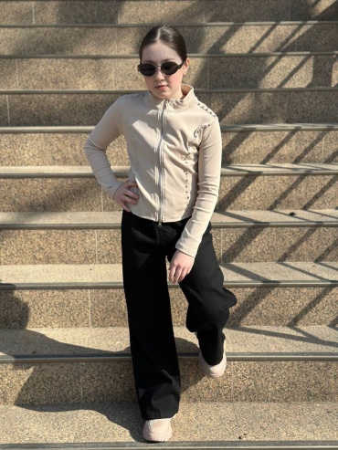 Рашгард Fashion kids бежевый