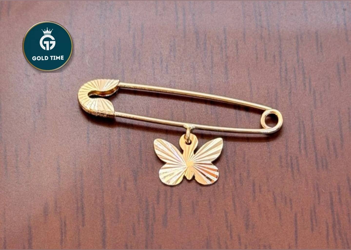 Булавка DOS TIME 104154256 вес 0.65 г золото, без вставок