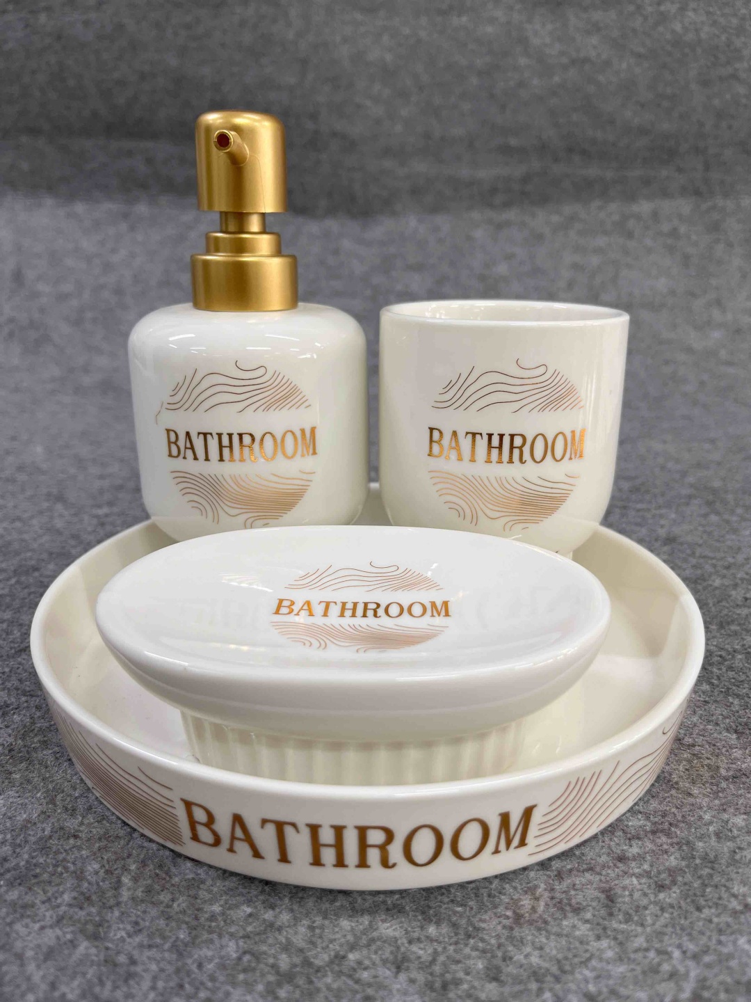 Мыльница BATHROOM 4 шт, керамика