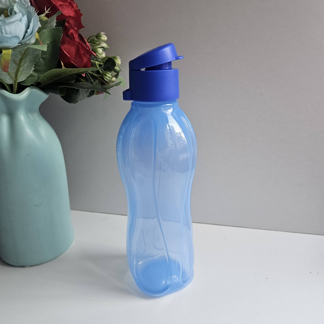 Бутылка Tupperware 0.5 л синий, флип-топ, полипропилен