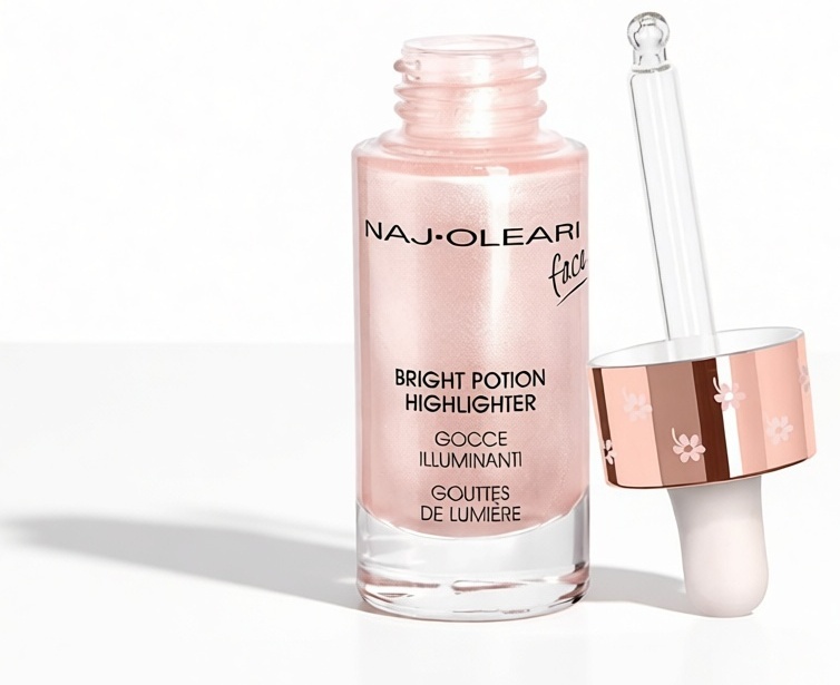 NAJ OLEARI Bright Potion Highlighter хайлайтер 01 Rose quartz