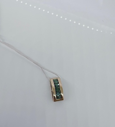 Подвеска ЮЗ Платина 03-1576-00-504-1110-38 вес 1.63 г золото, фианит Swarovski