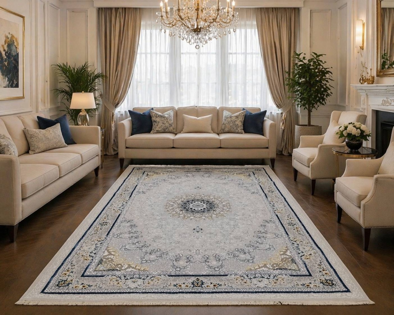 Ковер Yusuf carpets 300x600 см, короткий ворс, Турция