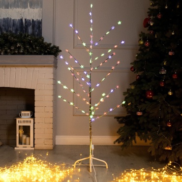Luazon Lighting Светодиодный куст «Звезды» 1.5 м, 84 LED, мигание, 220 В, свечение мульти (RG/RB) 1.5 см