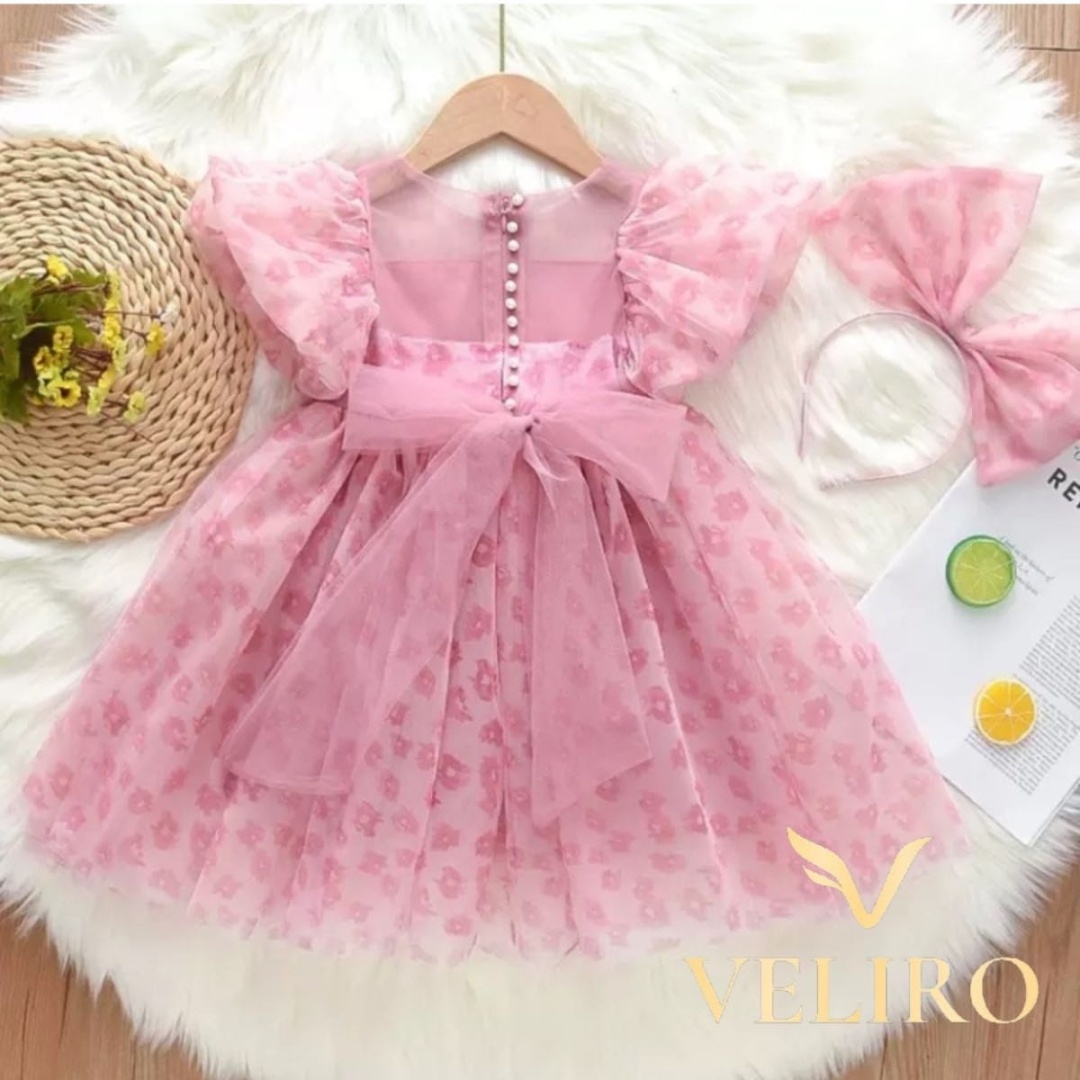 Нарядное платье VELIRO розовый