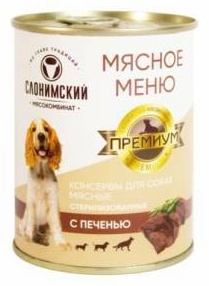 ОАО Слонимский мясокомбинат с печенью для всех пород 338 г 2 шт