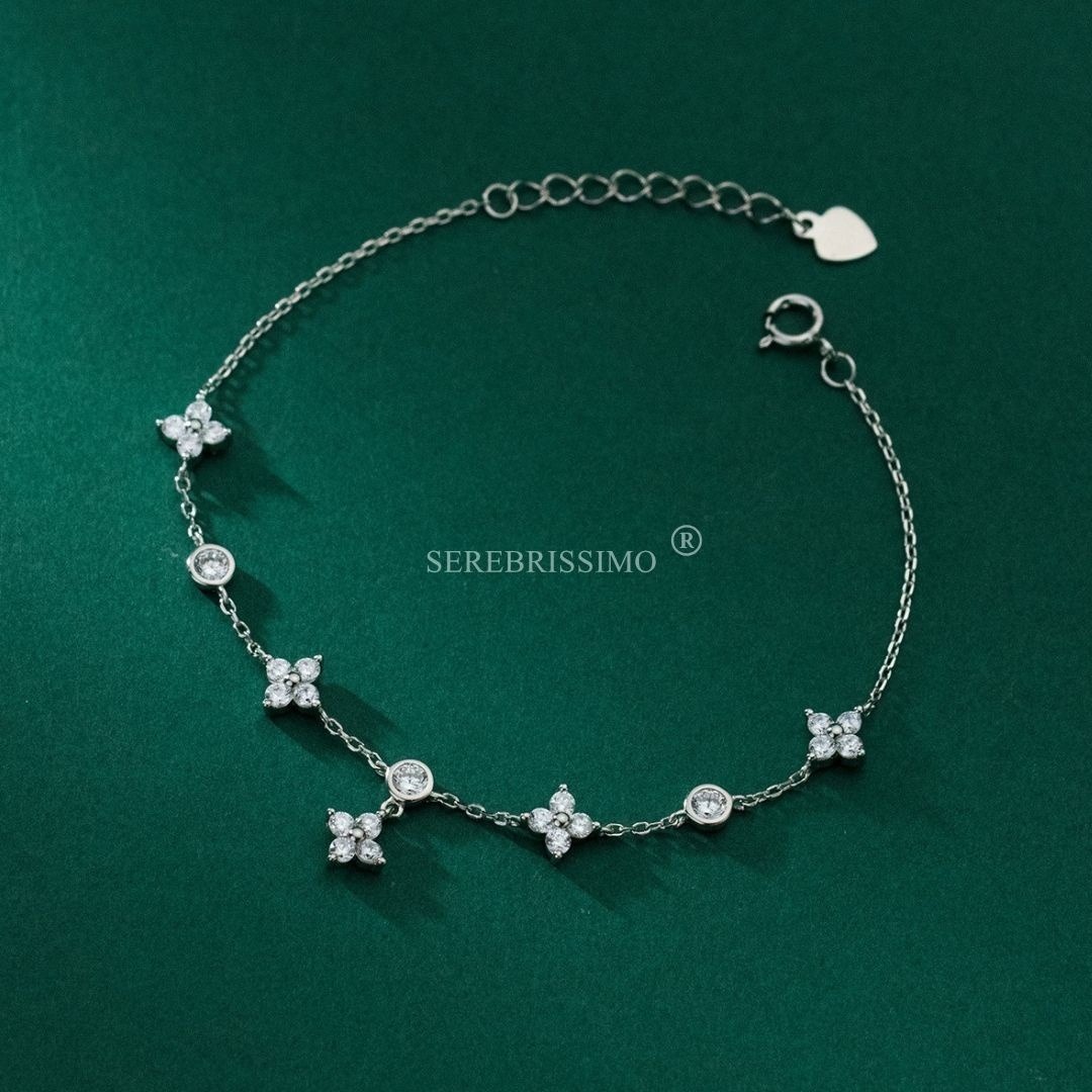 Serebrissimo S925-4-025 длина 17 см, вес 2.2 г серебро, плетение якорное