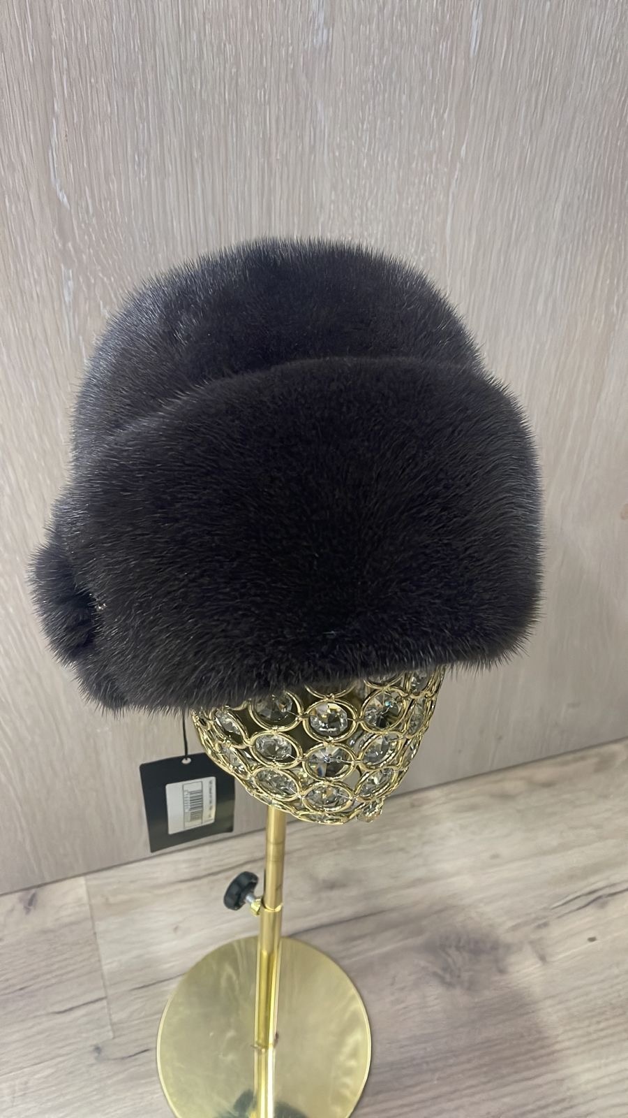 Шапка SemiFur размер 56, 57, 58, 59, темно-серый
