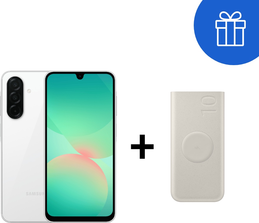 Смартфон Samsung Galaxy A26 5G 6 ГБ/128 ГБ белый + подарок