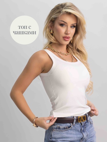 Топ alinashoes белый