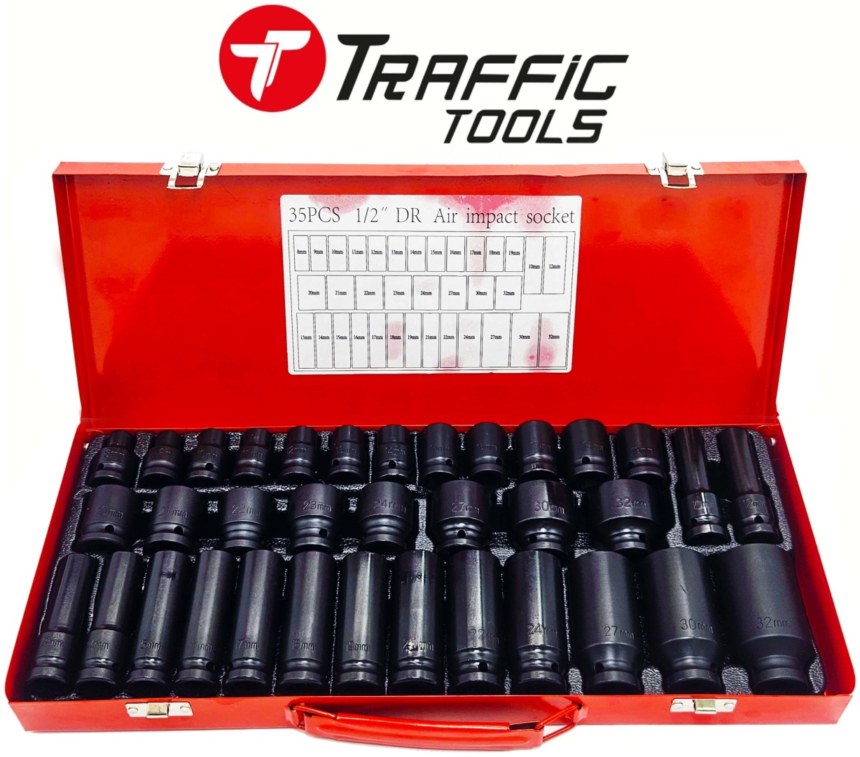 Traffic tools набор торцевых головок 1/2 TT-351/2 35 шт