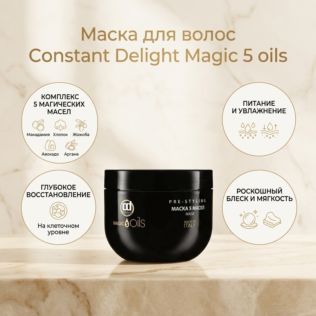 Constant Delight маска Magic 5 oils 1000 мл