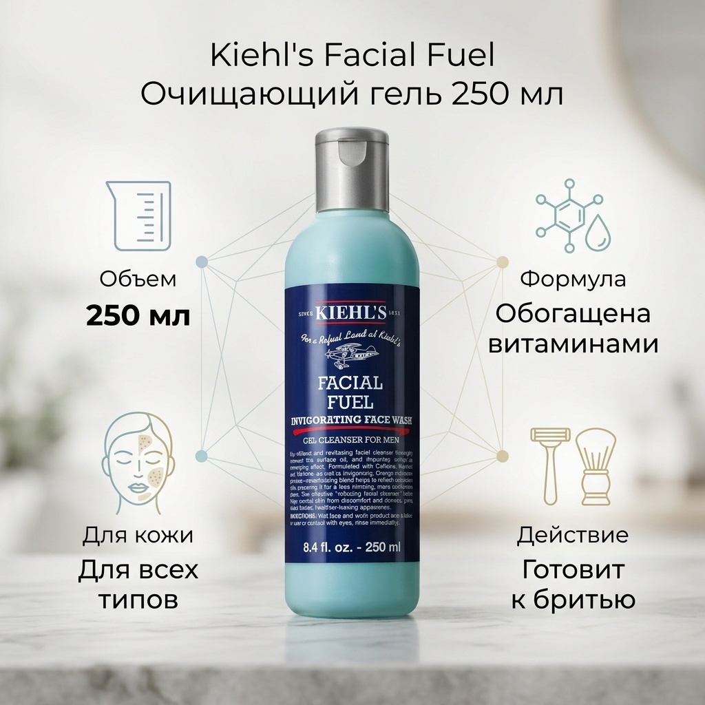 Kiehls Facial Fuel Energizing гель 250 мл