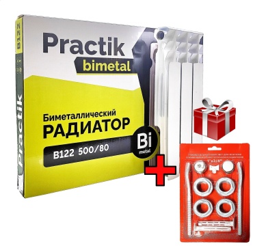 Practik секционный PRBM биметаллический, кол-во секций: 10