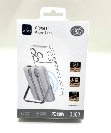Внешний аккумулятор WIWU Wi-P077 10000 мАч 20 Вт белый