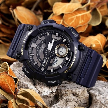 Кварцевые CASIO Casio AEQ-110W-2AVDF полимерный пластик