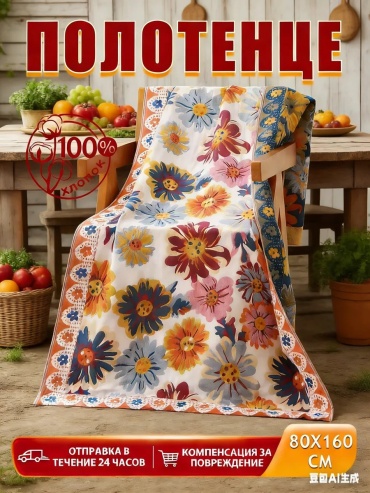 Полотенце Homely Shop 160x80 см, полиэстер, 1 шт,
