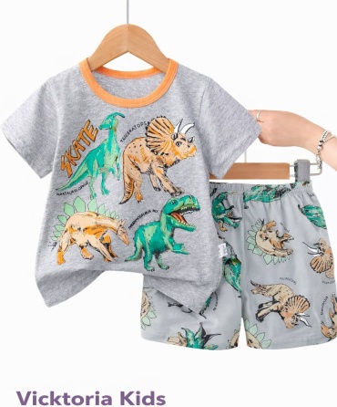 Пижама Vicktoria Kids серый