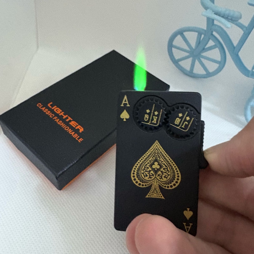 Газовая зажигалка Tuz black lighter , ABS пластик, металлический сплав