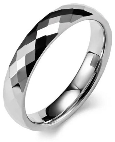 Кольцо CREO jewelry KF-183/18 размер 17 вольфрам, без вставок, серебристый