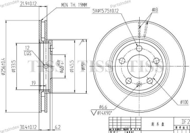 Диски JD передние JBD0022