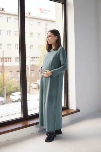 Повседневное платье Sweetmama.kz зеленый
