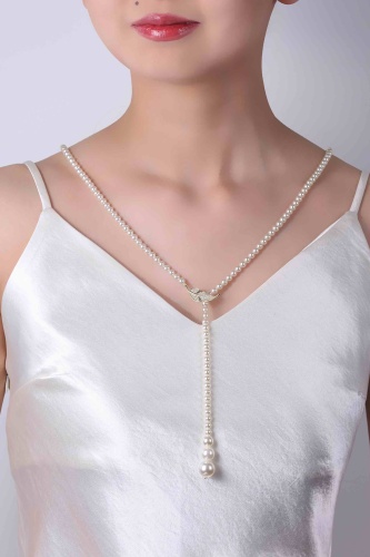 Бусы Lady accessories длина 55 см искусственный жемчуг стекло
