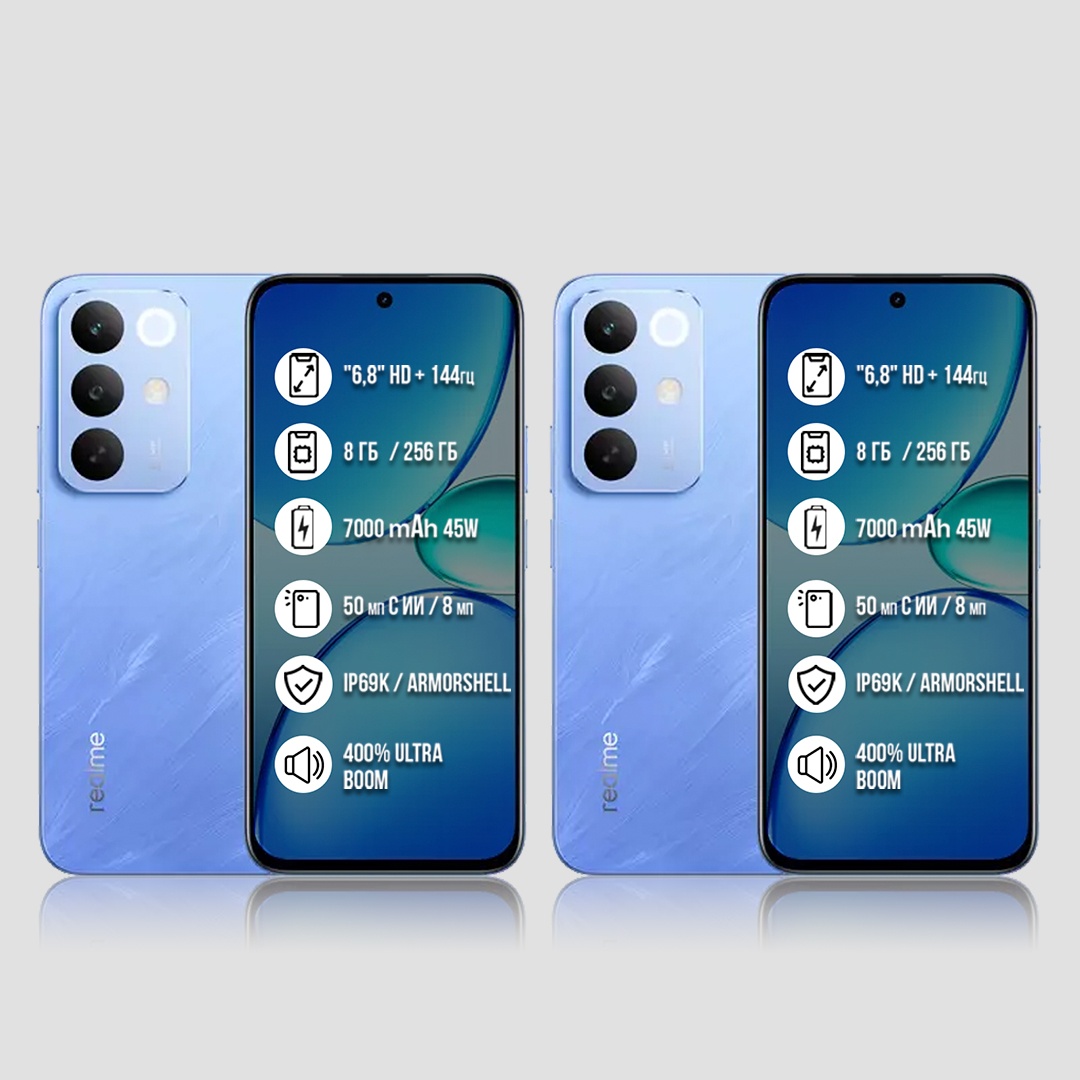 Смартфон Realme C85 8 ГБ/256 ГБ синий + подарок