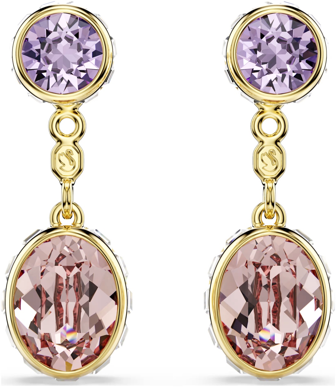 Серьги Swarovski бижутерный сплав, кристаллы Swarovski